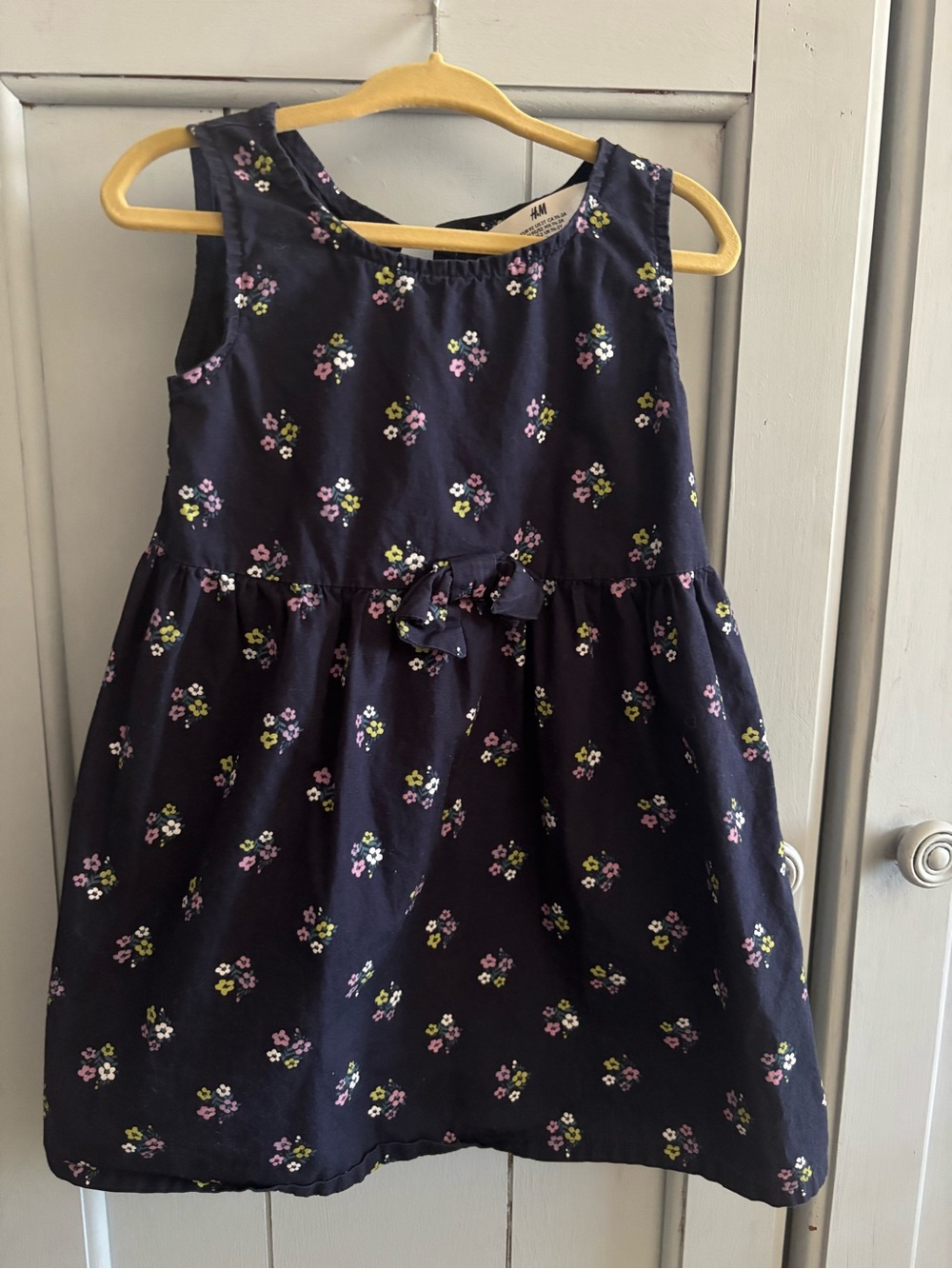 H&M Navy Floral Bow Sundress for Kids